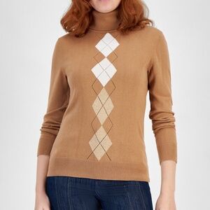 Tommy Hilfiger brown turtle neck